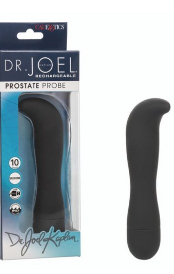 Dr. Joel Kaplan Rechargeable Silicone Prostate Probe Anal Vibrator – Black Dr. Joel Kaplan Rechargeable Silicone Prostate Probe Anal Vibrator – Black