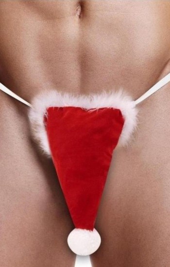Fundies Santa Hat Thong – OS – Red/White Fundies Santa Hat Thong – OS – Red/White