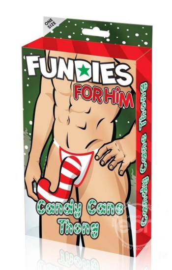 Fundies Candy Cane Thong – OS – Red/White Fundies Candy Cane Thong – OS – Red/White