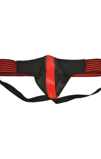 Leather Jock Strap – Medium – Red/Black Leather Jock Strap – Medium – Red/Black