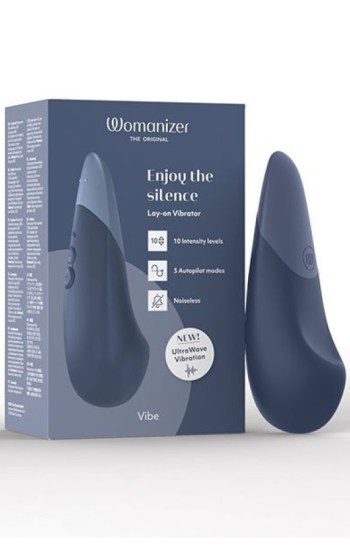 Womanizer Vibe Silent Stimulator – Dark Blue Womanizer Vibe Silent Stimulator – Dark Blue