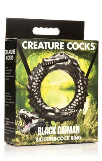 Creature Cocks Caiman Silicone Cock Ring – Black Creature Cocks Caiman Silicone Cock Ring – Black