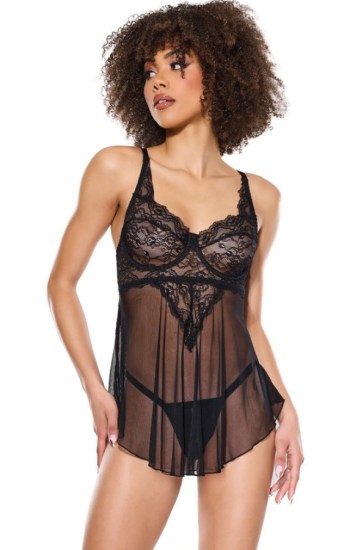 Mix and Mingle Babydoll and G-String Mix and Mingle Babydoll and G-String