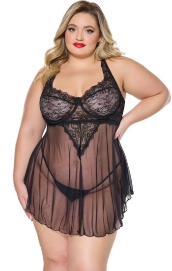 Mix and Mingle Babydoll and G-String Mix and Mingle Babydoll and G-String