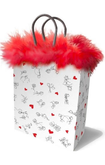 Stick Figures Gift Bag -Red/White Stick Figures Gift Bag -Red/White