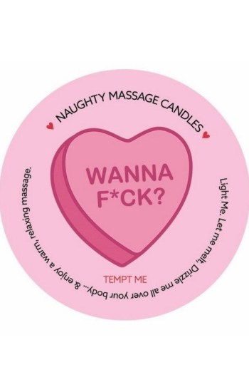 Kama Sutra Valentines Mini Massage Candle 1oz – Wanna F*ck? Kama Sutra Valentines Mini Massage Candle 1oz – Wanna F*ck?