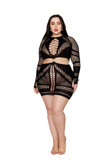 Net Pattern Chemise Net Pattern Chemise