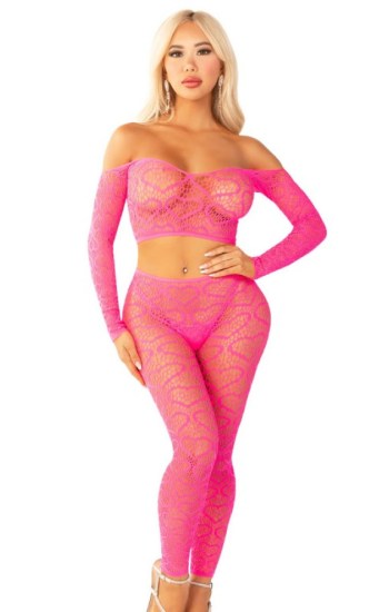 Wild Hearts Crop Top and Footless Tights Wild Hearts Crop Top and Footless Tights