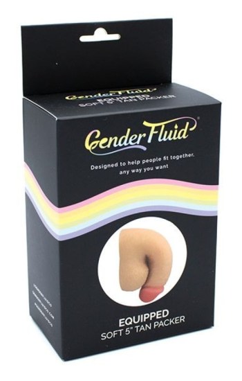 Gender Fluid 5″ Equipped Soft Packer – Tan Gender Fluid 5″ Equipped Soft Packer – Tan