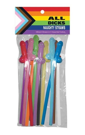 All Dicks Naughty Straws – Asst. Colors Pack of 11 All Dicks Naughty Straws – Asst. Colors Pack of 11