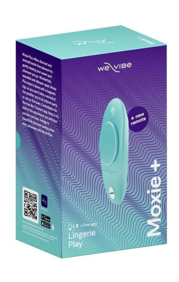 We-Vibe Moxie+ Silicone Panty Vibrator – Aqua We-Vibe Moxie+ Silicone Panty Vibrator – Aqua