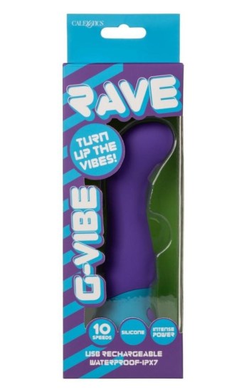 Rave G-Vibe Rechargeable Silicone G-Spot Vibrator Rave G-Vibe Rechargeable Silicone G-Spot Vibrator