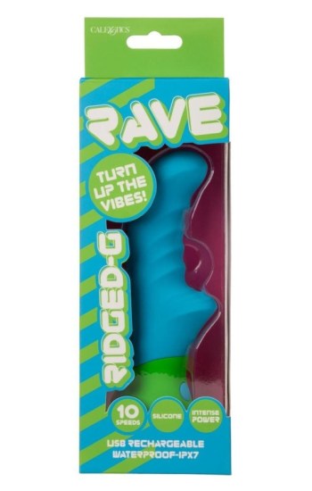 Rave Ridged-G Rechargeable Silicone G-Spot Vibrator Rave Ridged-G Rechargeable Silicone G-Spot Vibrator