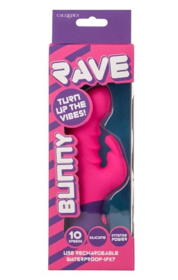 Rave Bunny Rechargeable Silicone Rabbit Vibrator Rave Bunny Rechargeable Silicone Rabbit Vibrator