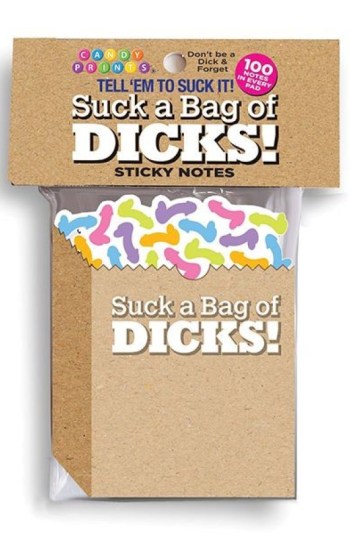 Suck A Bag of Dicks Sticky Notes – 100 Notes Per Pad Suck A Bag of Dicks Sticky Notes – 100 Notes Per Pad