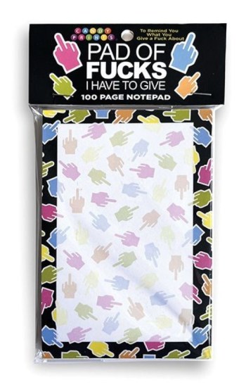 Fucks I Have To Give Notepad – 100 Sheet Notepad Fucks I Have To Give Notepad – 100 Sheet Notepad