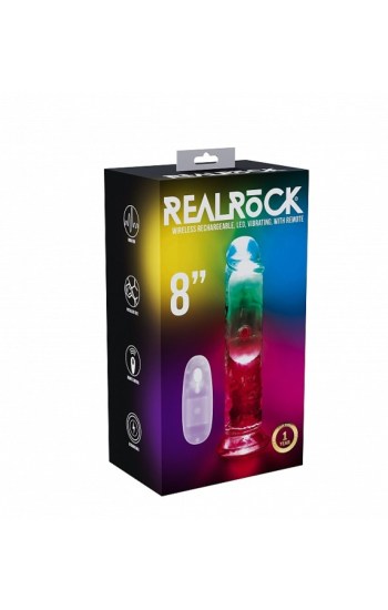 RealRock – LED – Vibrating – Regular Straight No Balls 8″ RealRock – LED – Vibrating – Regular Straight No Balls 8″