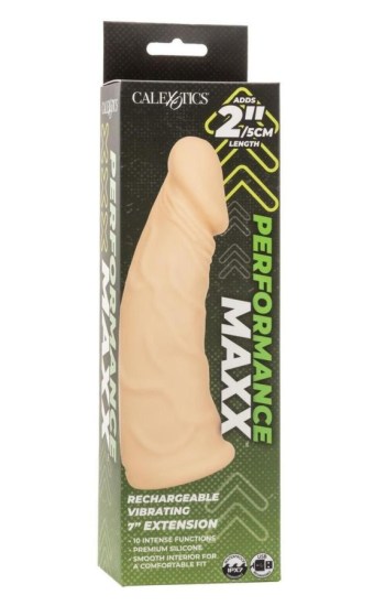 Performance Maxx Rechargeable Vibrating Extension 7in – Vanilla Performance Maxx Rechargeable Vibrating Extension 7in – Vanilla