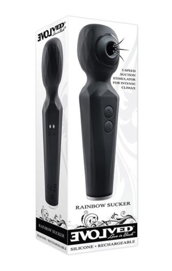 Evolved Rainbow Sucker Wand – Black Evolved Rainbow Sucker Wand – Black