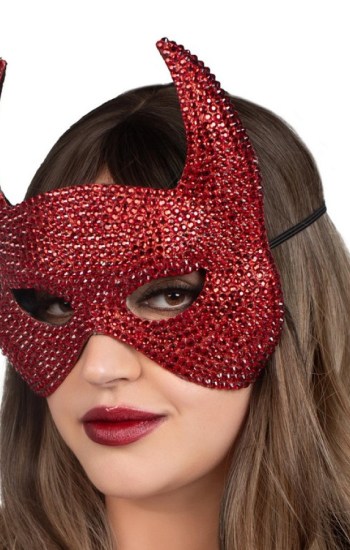 Rhinestone Devil Mask Rhinestone Devil Mask