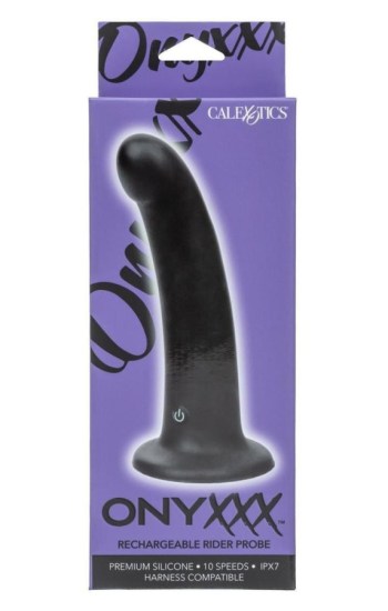Onyxxx Rechargeable Silicone Rider Probe – Black Onyxxx Rechargeable Silicone Rider Probe – Black