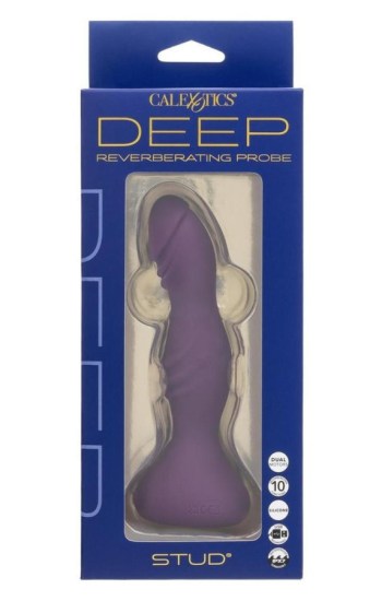 Deep Stud Rechargeable Silicone Reverberating Probe – Purple Deep Stud Rechargeable Silicone Reverberating Probe – Purple