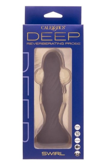 Deep Stud Rechargeable Silicone Reverberating Probe – Black Deep Stud Rechargeable Silicone Reverberating Probe – Black