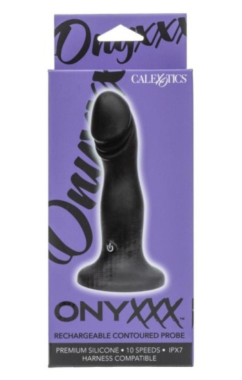 Onyxxx Rechargeable Contoured Silicone Probe – Black Onyxxx Rechargeable Contoured Silicone Probe – Black