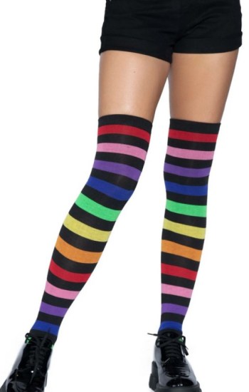 Aurora Rainbow Thigh High Socks Aurora Rainbow Thigh High Socks