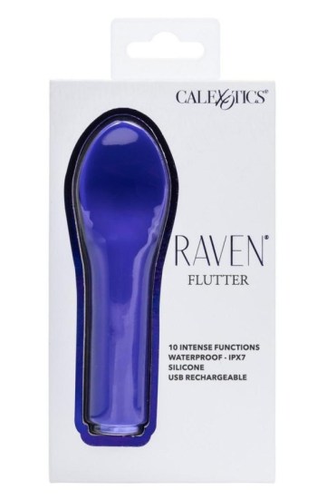 Raven Flutter Rechargeable Silicone Vibrator – Purple Raven Flutter Rechargeable Silicone Vibrator – Purple