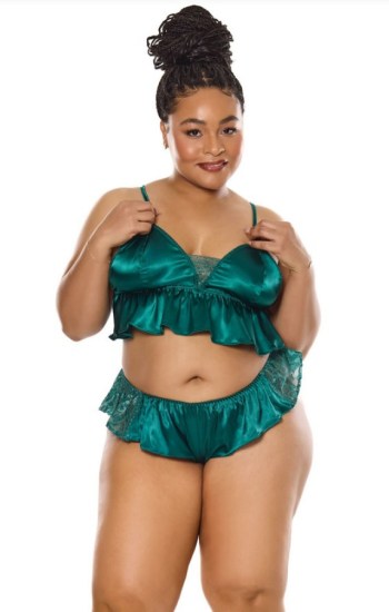 Satin Bralette and Panty Set Satin Bralette and Panty Set