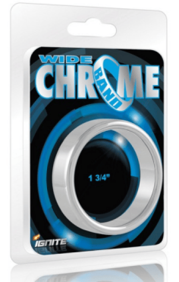 1.75in Wide Chrome Band Ring 1.75in Wide Chrome Band Ring