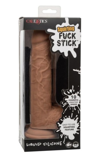 Squirting Fuck Stick Rechargeable Silicone Realistic Dong with Suction Cup – Chocolate Squirting Fuck Stick Rechargeable Silicone Realistic Dong with Suction Cup – Chocolate