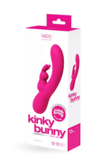 Vedo Kinky Bunny Plus Rechargeable Dual Vibe Pink Vedo Kinky Bunny Plus Rechargeable Dual Vibe Pink