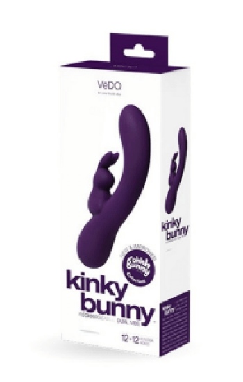 Vedo Kinky Bunny Plus Rechargeable Dual Vibe Purple Vedo Kinky Bunny Plus Rechargeable Dual Vibe Purple