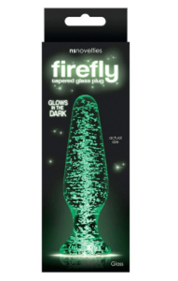 Firefly GITD Glass Tapered Plug Firefly GITD Glass Tapered Plug