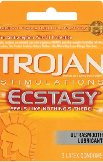 Trojan Ecstasy Condom 3pk Trojan Ecstasy Condom 3pk