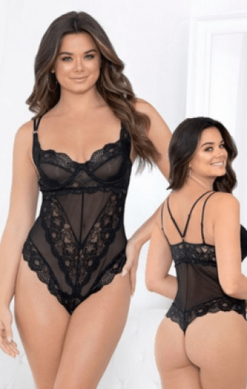 Classic Mesh & Lace Teddy Classic Mesh & Lace Teddy