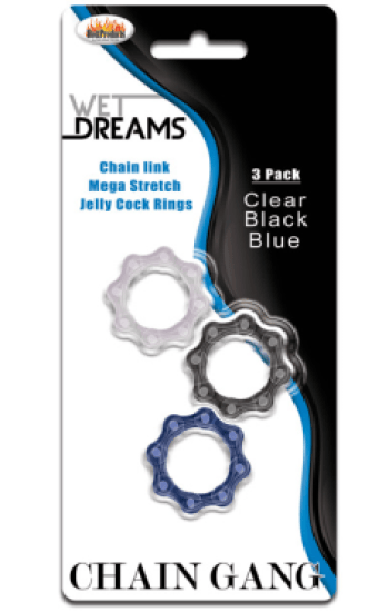 Ring Chain Gang Cock Ring 3pk Ring Chain Gang Cock Ring 3pk
