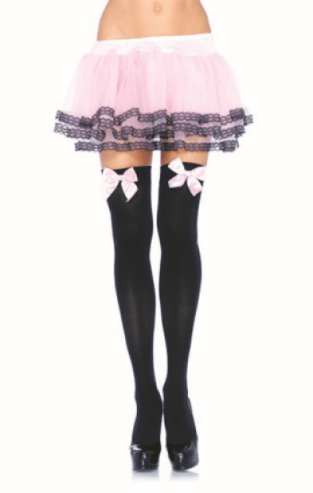 Over The Knee With Satin Bow Over The Knee With Satin Bow