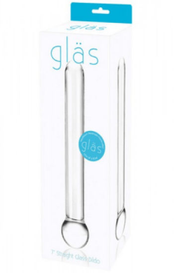 in Straight Glass Dildo Clear in Straight Glass Dildo Clear