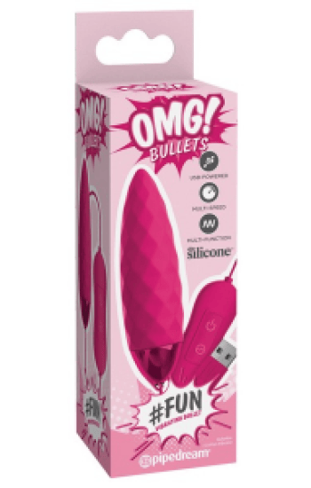 OMG Bullets Fun Vibrating Bullet Pink OMG Bullets Fun Vibrating Bullet Pink