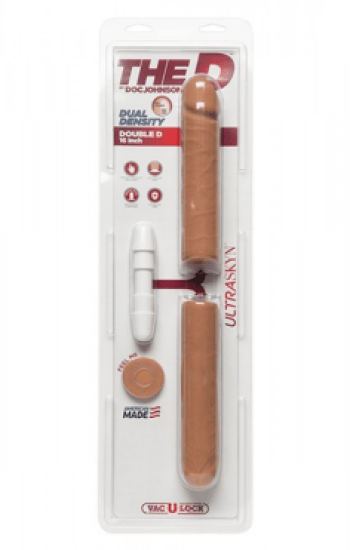 The D 16in Double D Dildo Caramel The D 16in Double D Dildo Caramel
