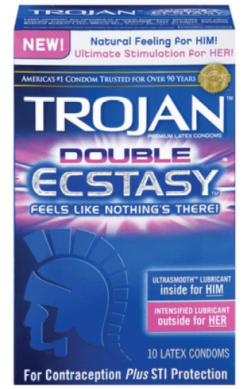 Condom Tro Dbl Ecstasy 10ct Condom Tro Dbl Ecstasy 10ct