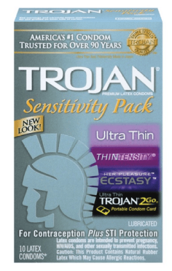 Condom Trojan Sensitivity 10ct Condom Trojan Sensitivity 10ct