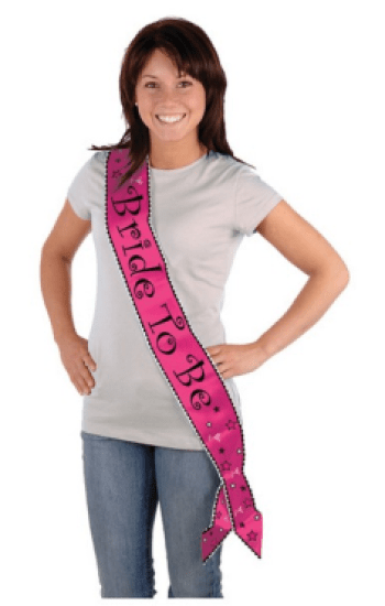 Bach Bride To Be Satin Sash Bach Bride To Be Satin Sash