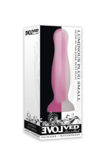 Evolved Luminous Silicone Plug Small Pink Evolved Luminous Silicone Plug Small Pink