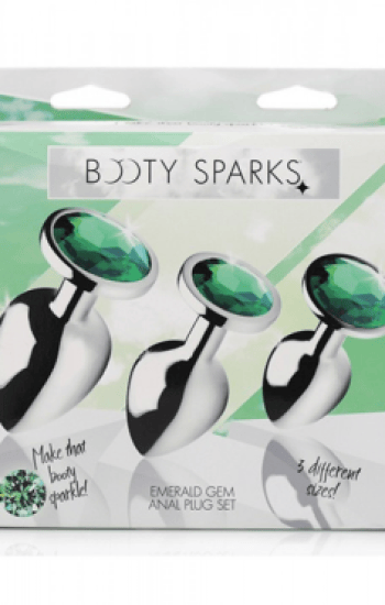 Booty Sparks Emerald Gem Anal Plug Set Booty Sparks Emerald Gem Anal Plug Set
