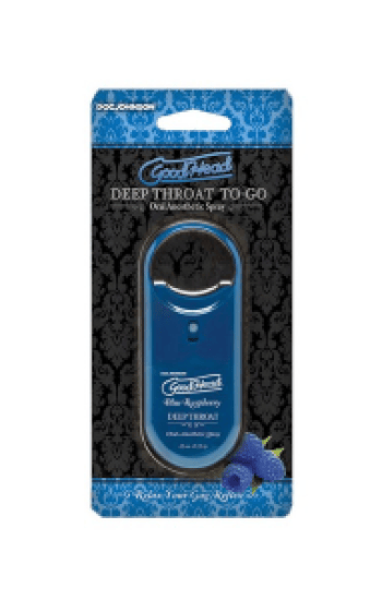 Good Head Deep Throat Spray To-Go Blue Raspberry .33oz Good Head Deep Throat Spray To-Go Blue Raspberry .33oz