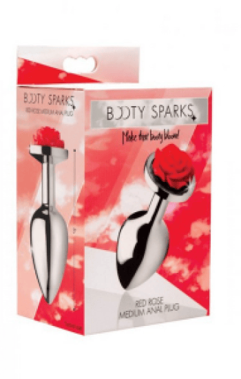 Booty Sparks Red Rose Medium Anal Plug Booty Sparks Red Rose Medium Anal Plug